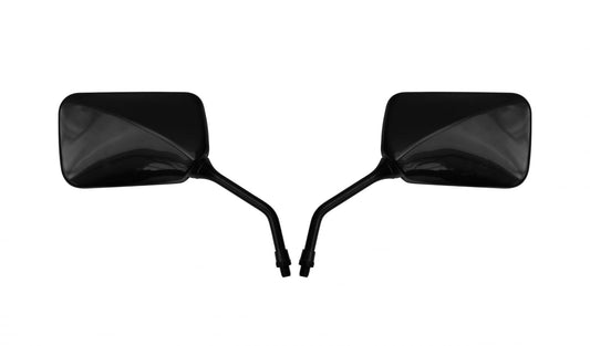 aftermarket mirror 10mm black rectangle honda style pair 2
