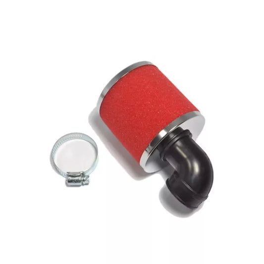 athena power air filter foam 90 bend red 35mm 6