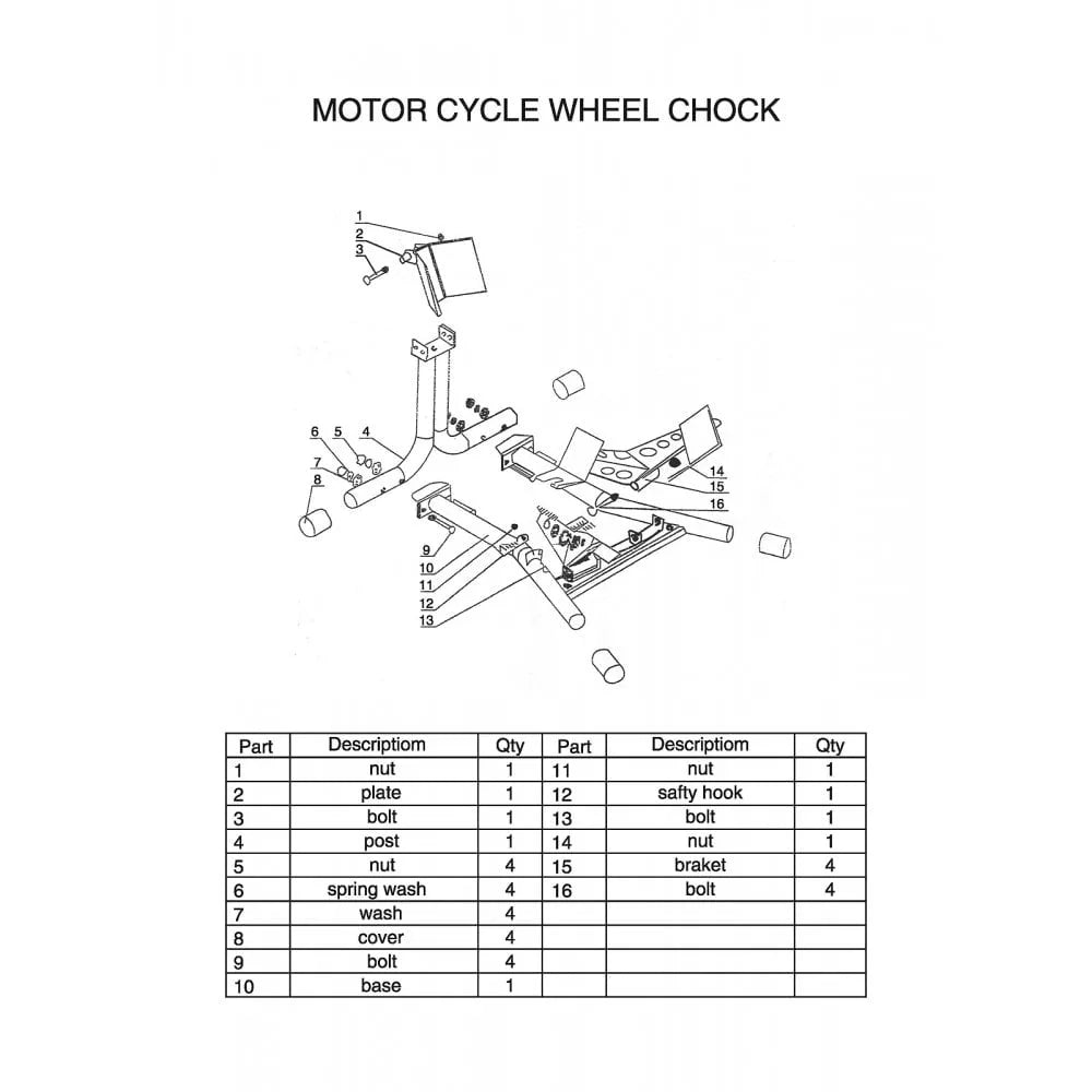 bikeworkshop motorcycle front wheel chock 2 jpg