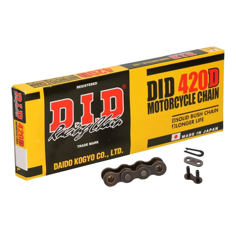 did chain standard duty black d 420 126l 17 6kn rj split link