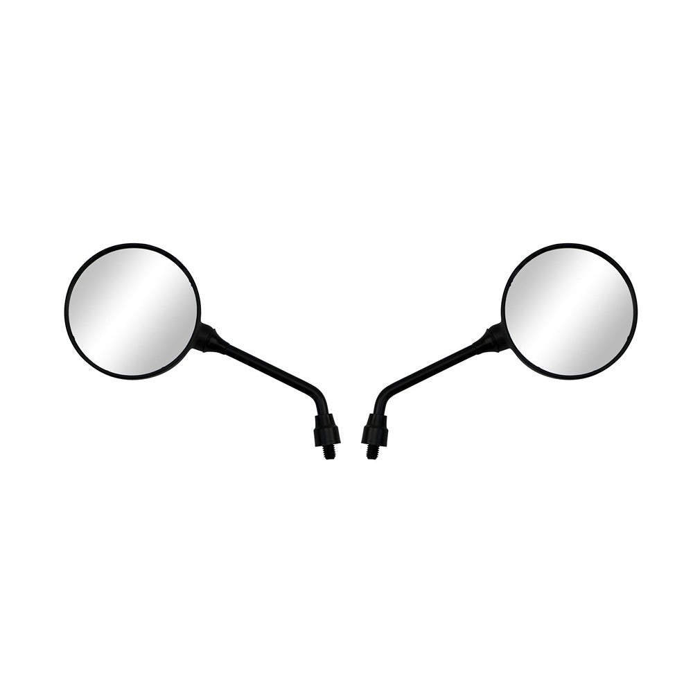 hendler mirrors left right 10mm black round large head with short stem