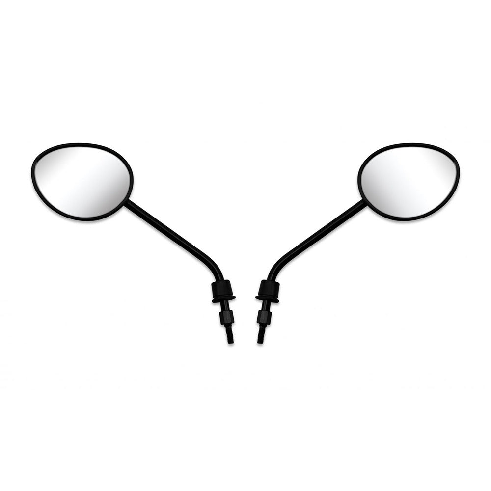 hendler mirrors left right 8mm black round piaggio zip