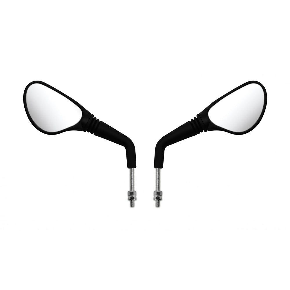 hendler mirrors left right 8mm black rounded peugeot speedfight small head e marked