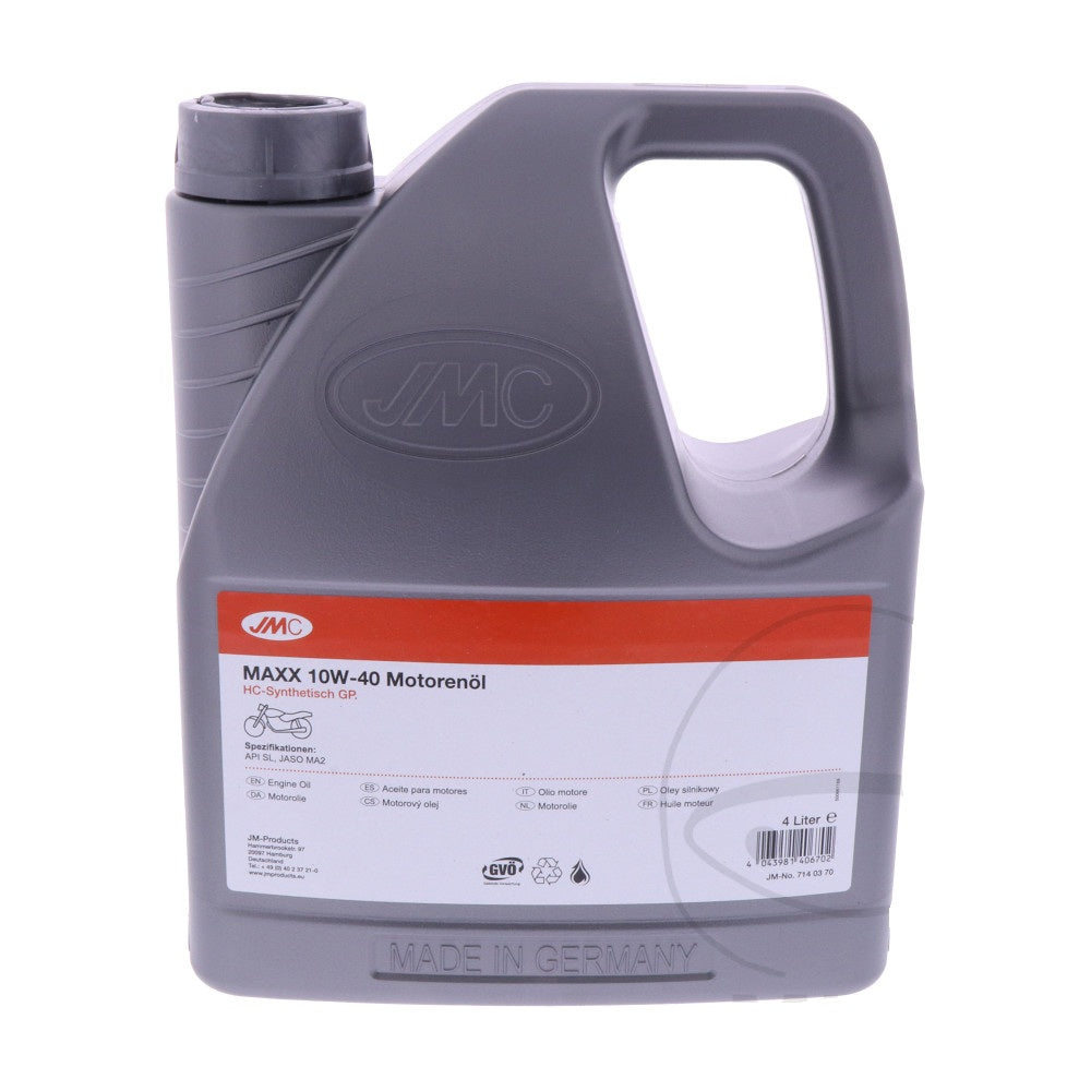 jmc maxx 4 stroke semi synthetic 10w 40 engine oil 4 litres