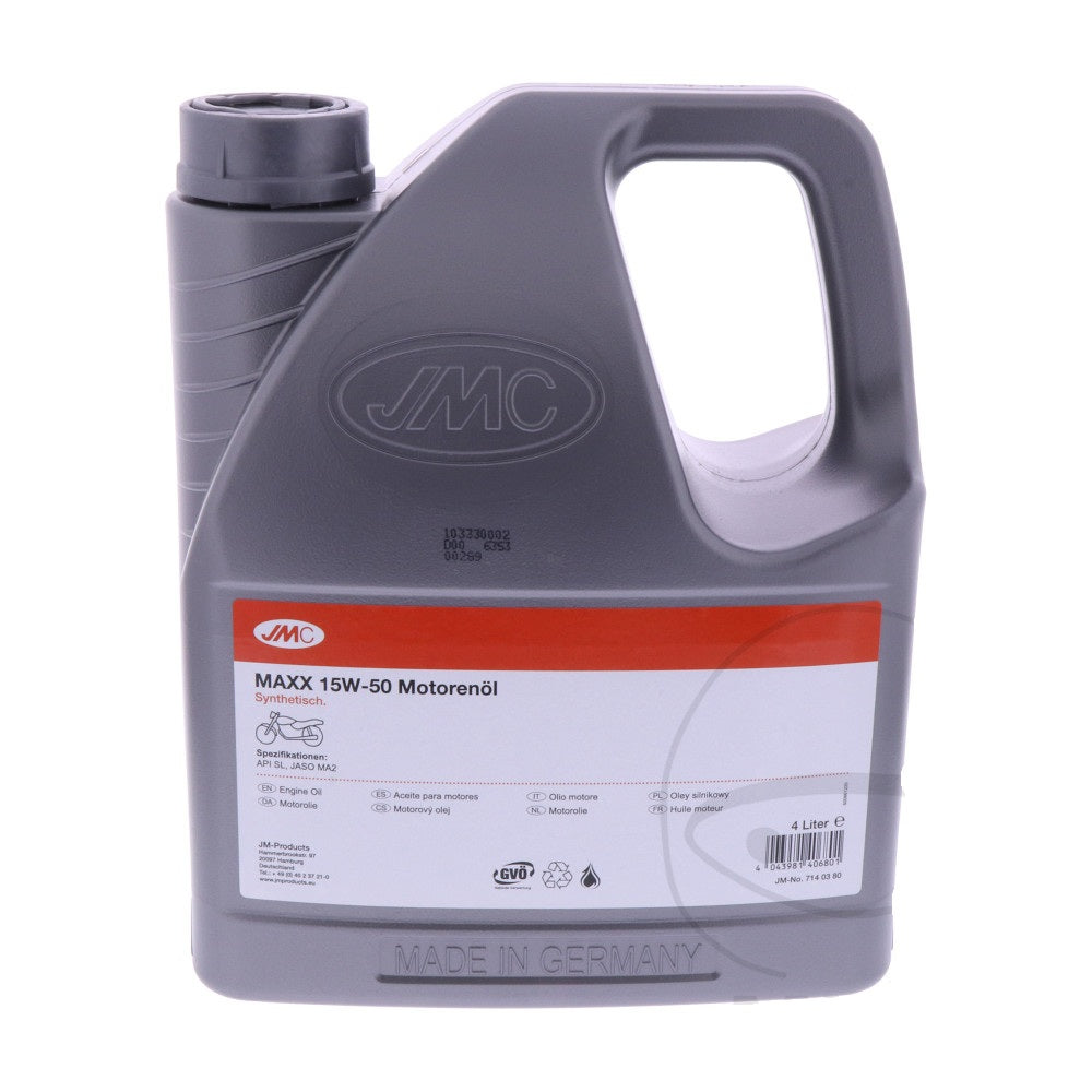 jmc maxx 4 stroke synthetic 15w50 engine oil 4 litres