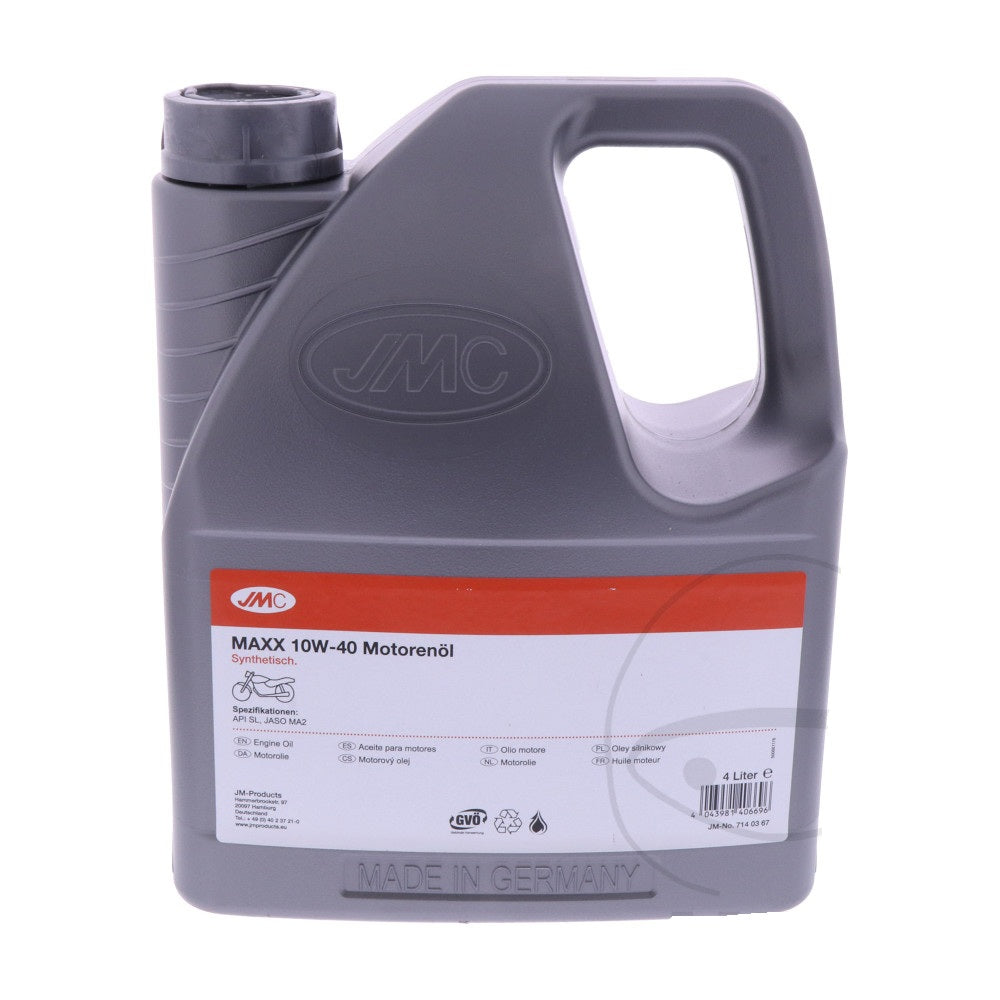 jmc maxx synthetic 4 stroke 10w 40 engine oil 4 litres