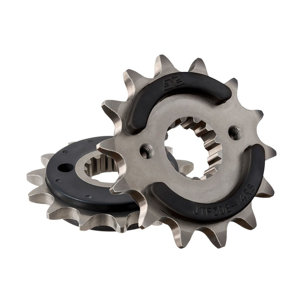 JT Front Sprocket Honda FMX650 05-08, FX650 Vigor 99-01, SLR650 99-01 (Rubber Cushioned)