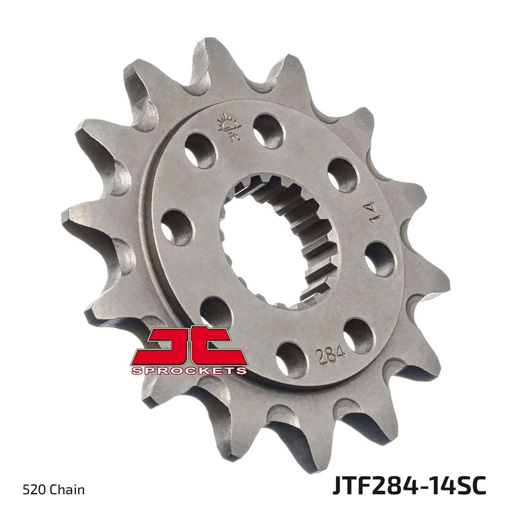 JT Front Sprocket Honda TRX450R 04-5, TRX700 08-09, CR250R 88-91, CR500 88-01 (Self Cleaning)