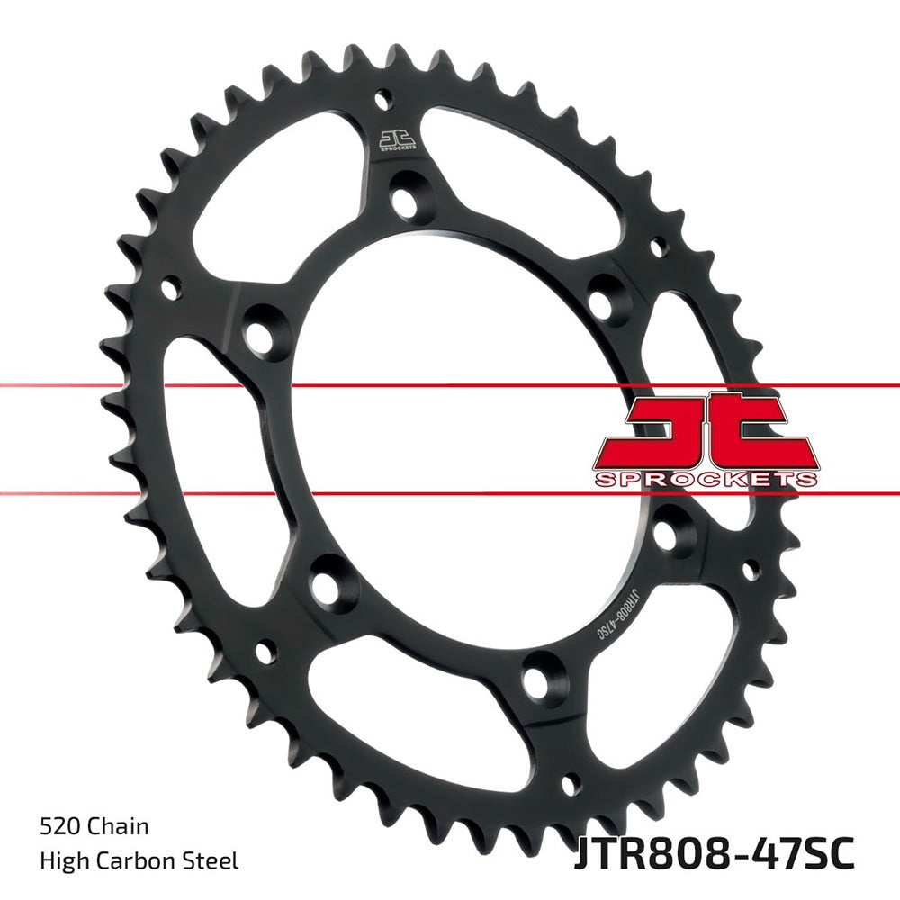 JT Rear Sprocket Kawasaki KLX400B 03, Suzuki DR350 90-93, DR-Z400E 00-07 (Self Cleaning)