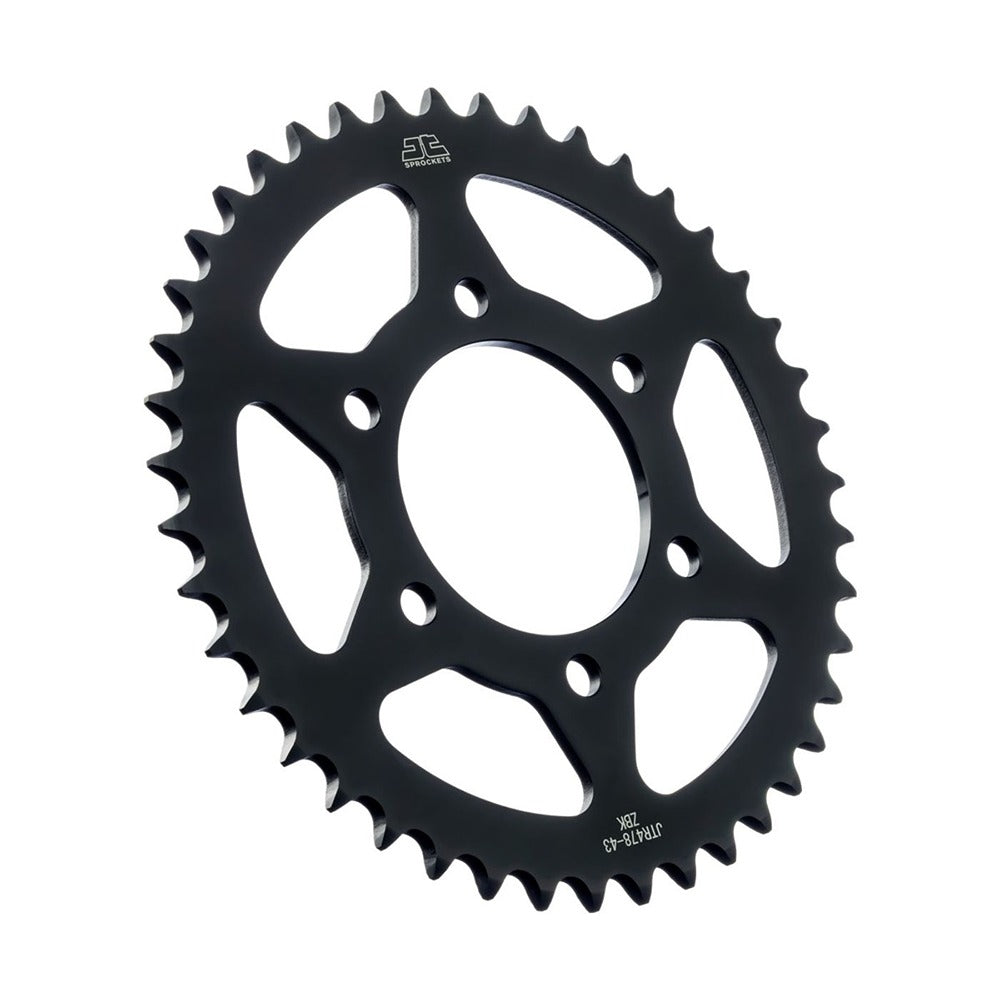 JT Rear Sprocket Kawasaki ZX-6R 07-17, ZX-6RR 05-06, ZX-6R(636) 13-23, Z750 04-12 (Black Zinc)