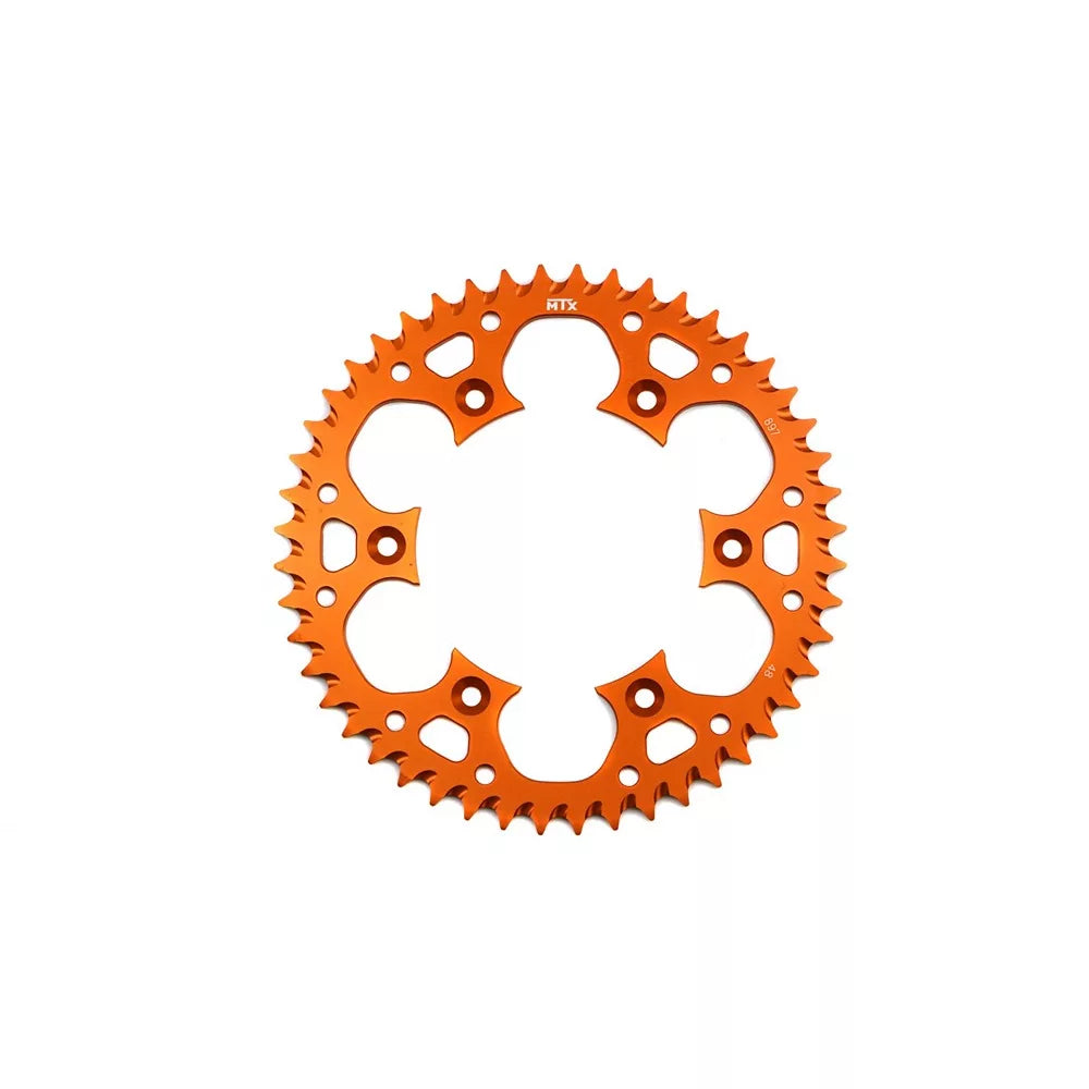 MTX Zero Aluminium 897-48 Rear Sprocket Orange KTM EXC 125 95-97, LC2 125 96-98