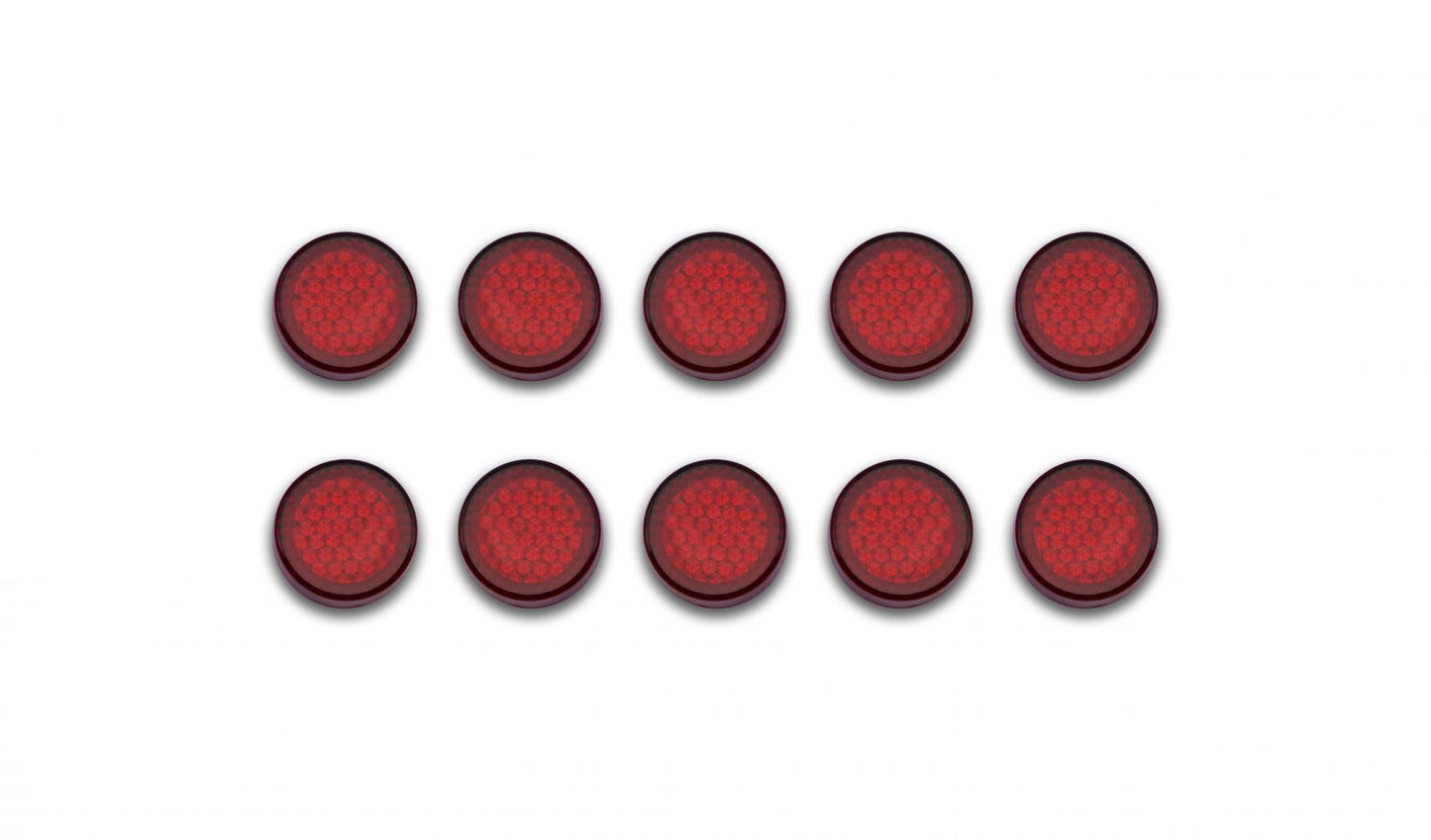 reflector red round stick on od 20mm 1