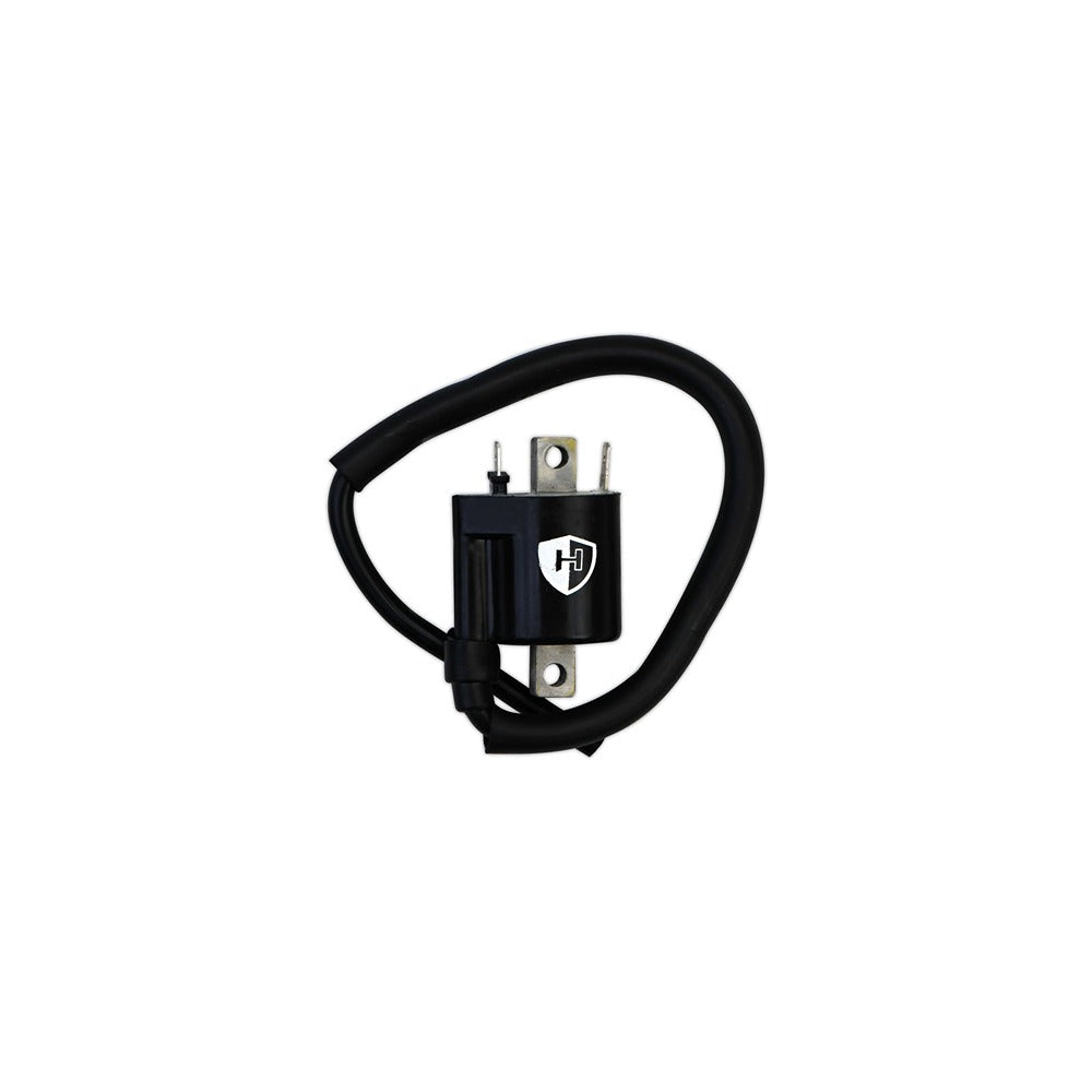 replacement ignition coil 6v or 12v cdi single 2 spades 55mm centres p 0 60oh s 5 97koh