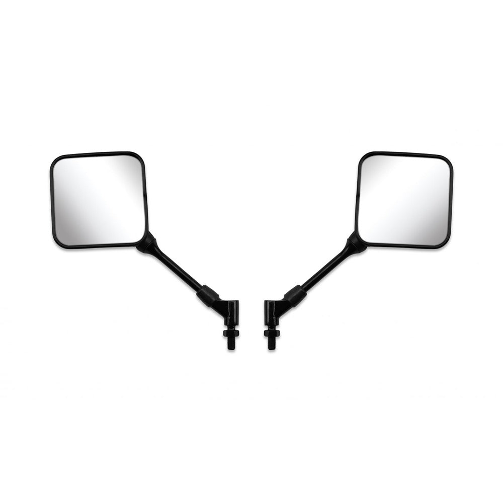 replacement mirrors left right 10mm black rectangle suzuki ts125r