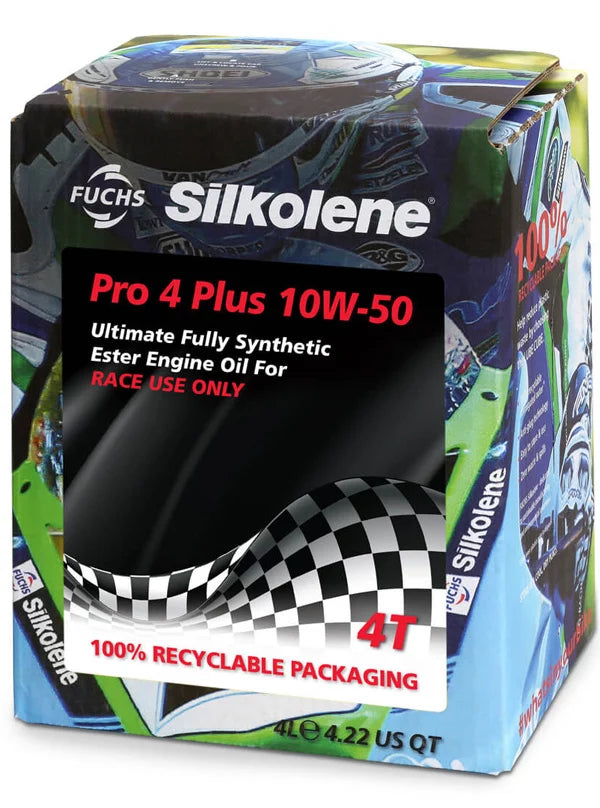 silkolene pro 4 plus 10w 50 4 litres cube jpg