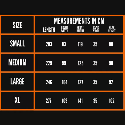 tru tension heavy duty motorcycle rain cover 7