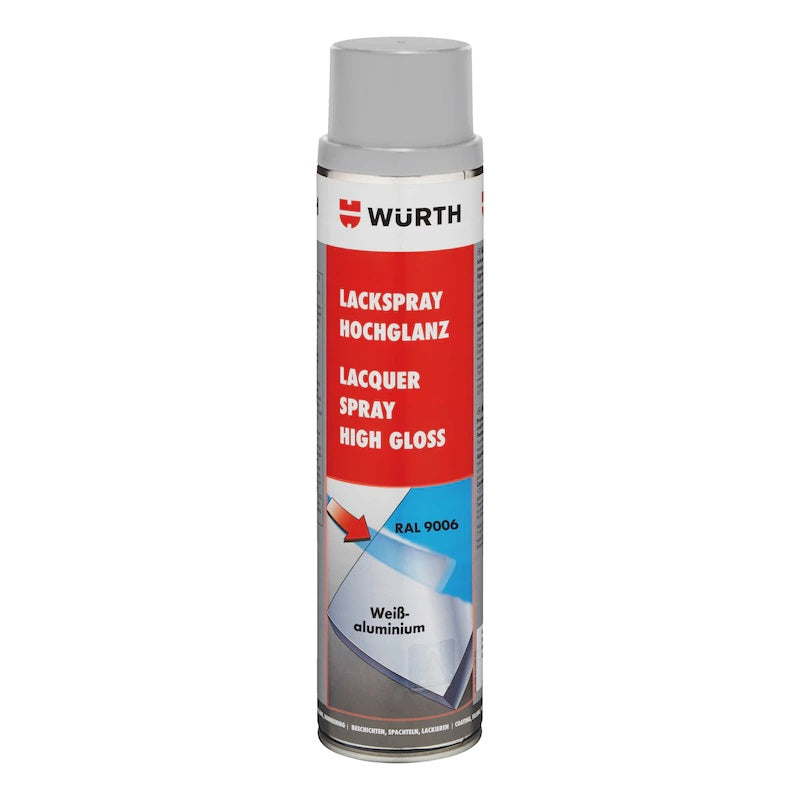 wurth high gloss white aluminium spray paint 600ml
