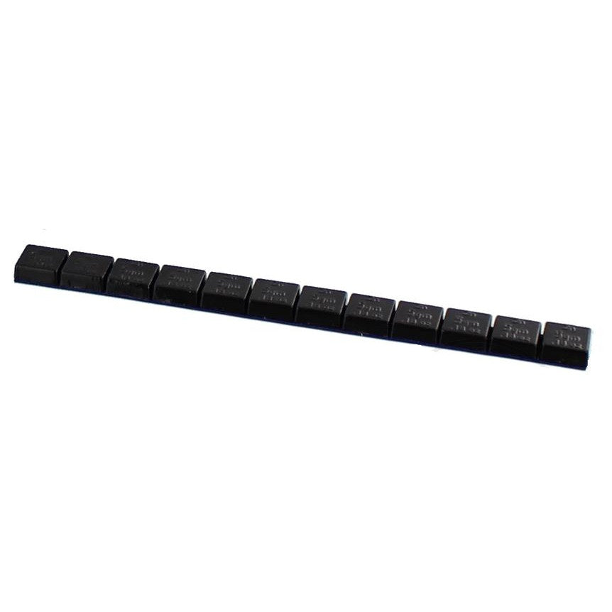 6ON Zinc Adhesive Balance Weights 5g 6on 20x 60g Strips Black
