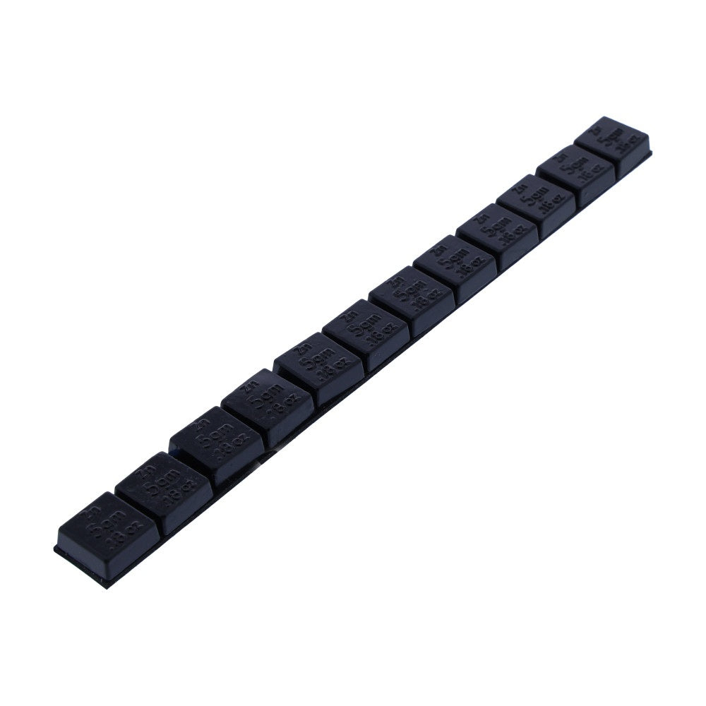 6ON Zinc Adhesive Balance Weights 5g 6on 20x 60g Strips Black