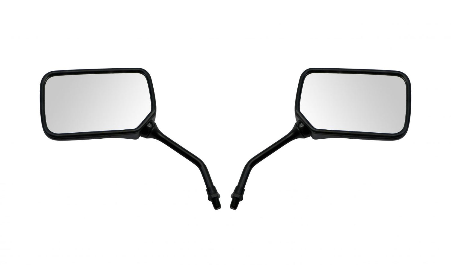 aftermarket mirror 10mm black rectangle honda style pair 1