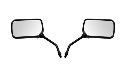 aftermarket mirror 10mm black rectangle honda style pair 1