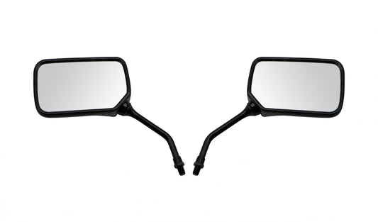 aftermarket mirror 10mm black rectangle honda style pair 1