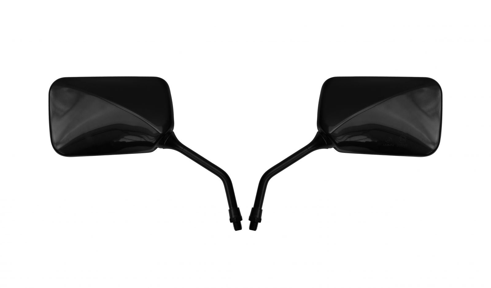 aftermarket mirror 10mm black rectangle honda style pair 2