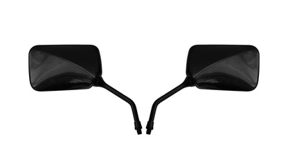 aftermarket mirror 10mm black rectangle honda style pair 2