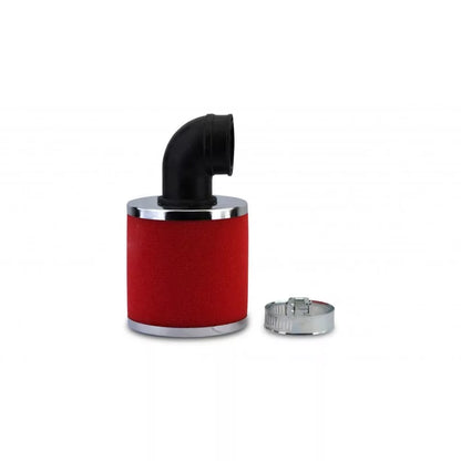 athena power air filter foam 90 bend red 30mm 1