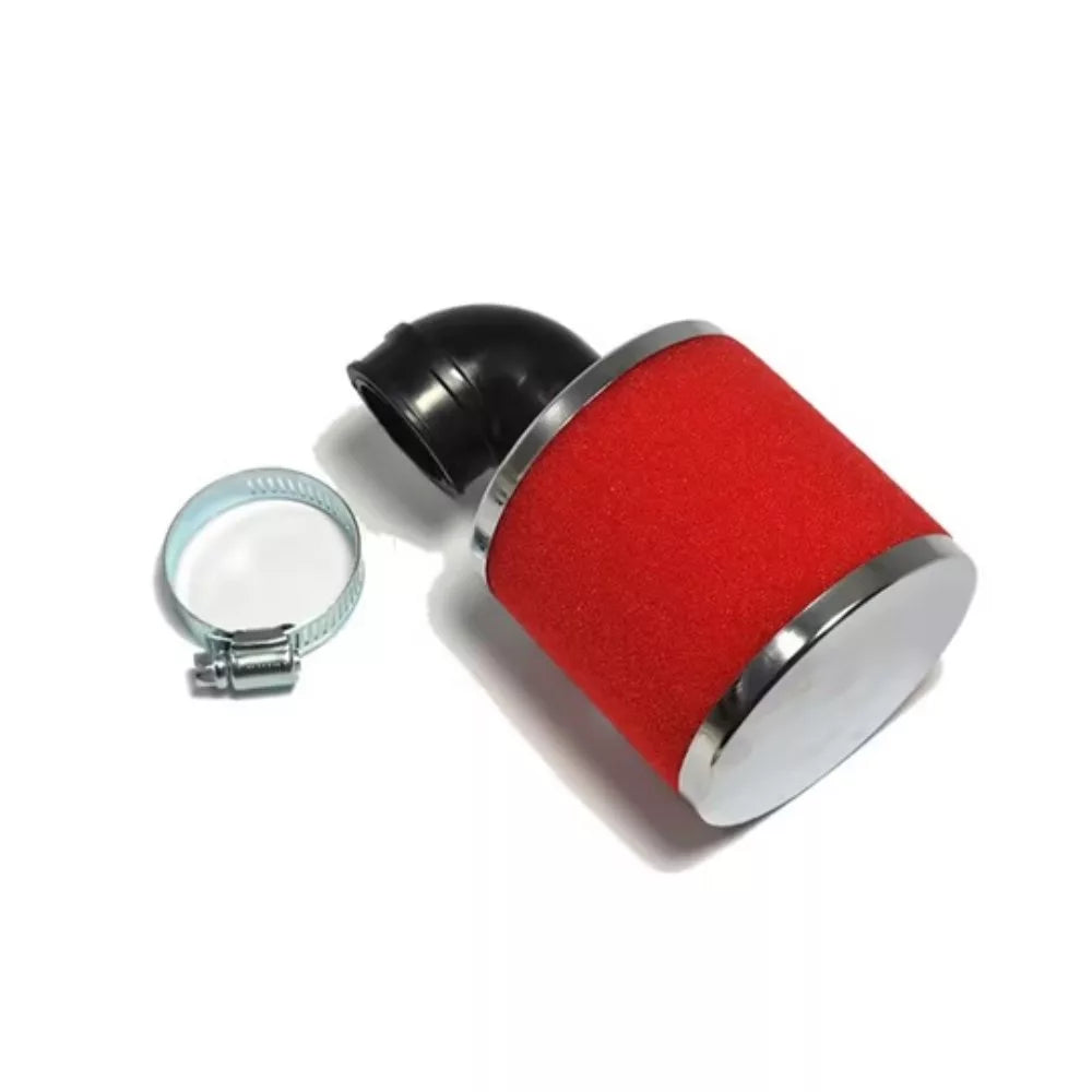 athena power air filter foam 90 bend red 30mm 4