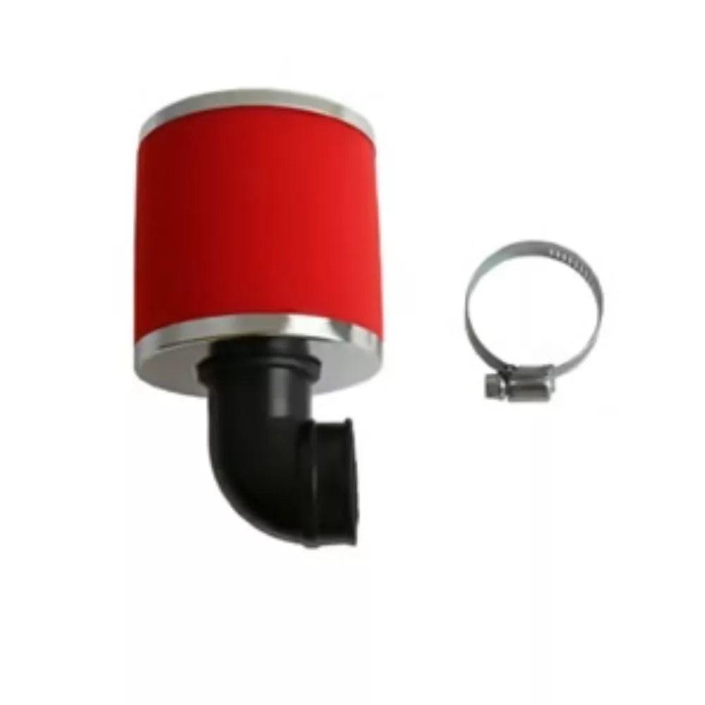 athena power air filter foam 90 bend red 30mm 5