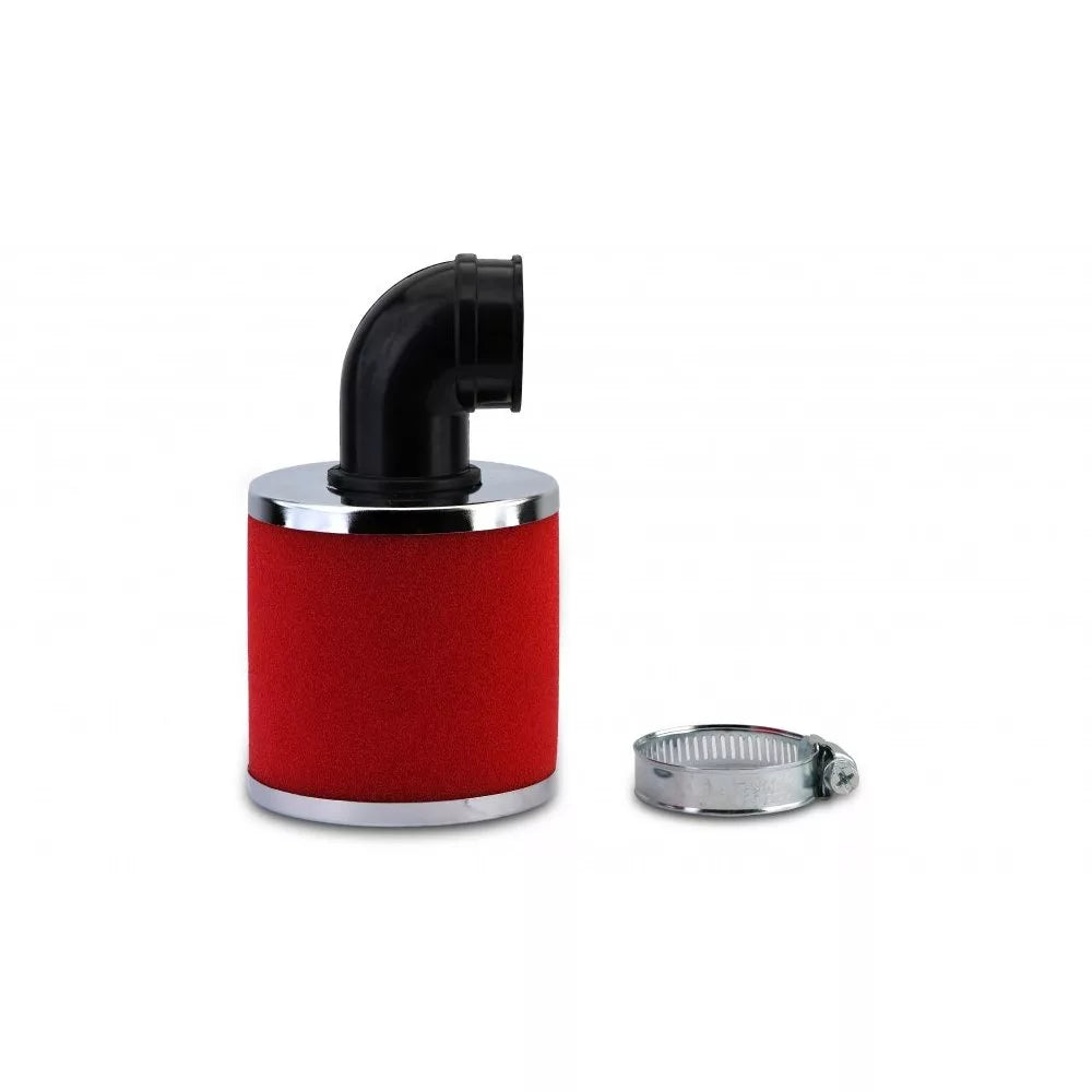 athena power air filter foam 90 bend red 35mm 1