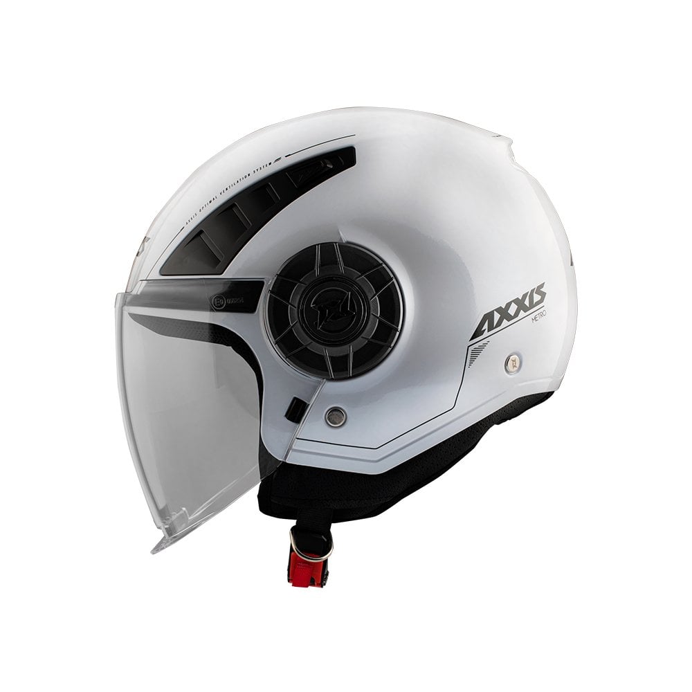 Axxis Metro Solid A0 Gloss Pearl White Helmet S 55-56cm