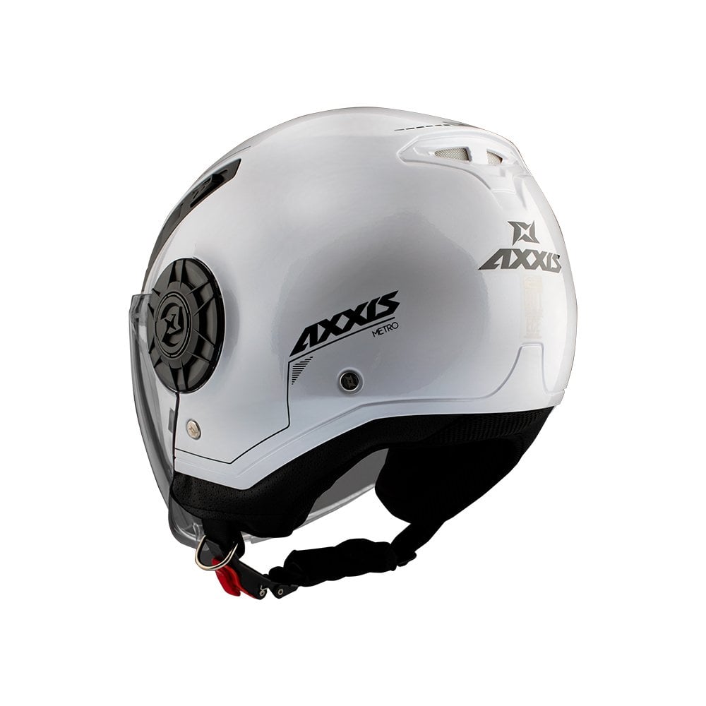 Axxis Metro Solid A0 Gloss Pearl White Helmet S 55-56cm