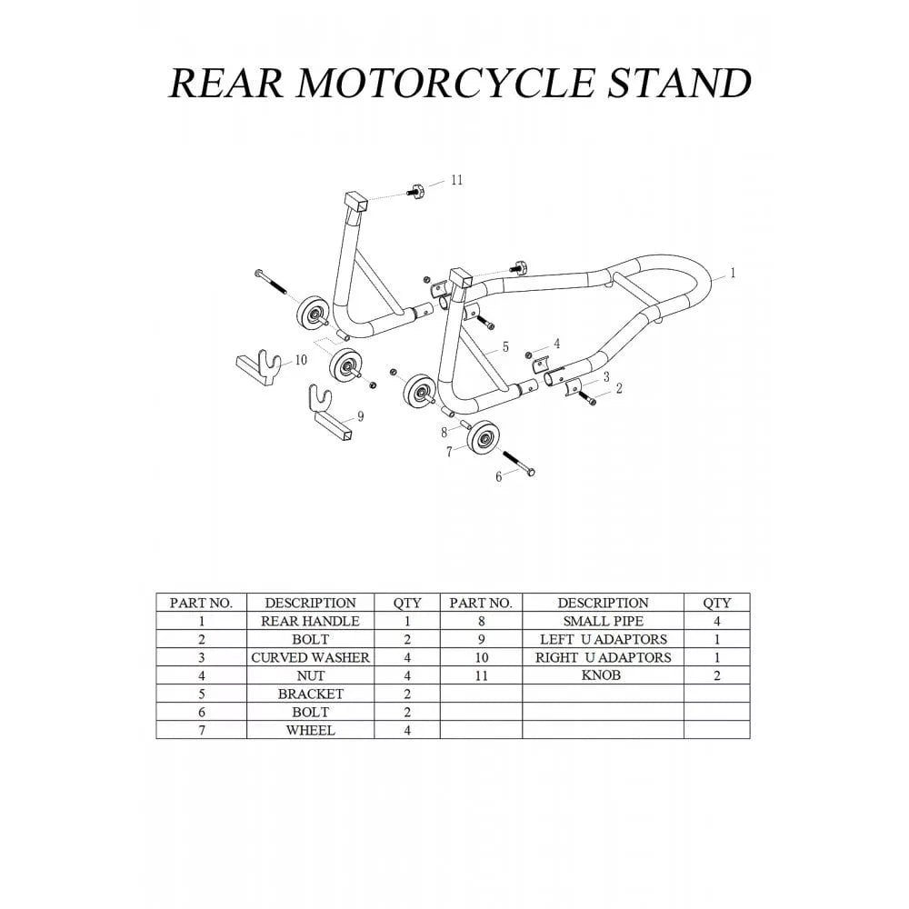 bikeworkshop rear motorcycle paddock stand 2 jpg