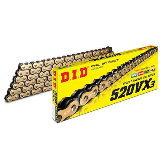 did chain heavy duty x ring gold g b vx3 520 108l 36 5kn dj dual press split link rivet link