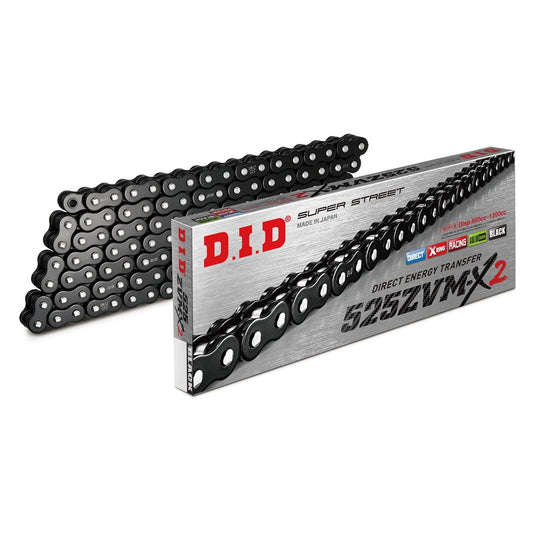 did chain super heavy duty x ring black silver zvm x2 525 124l 46 2kn zj rivet link
