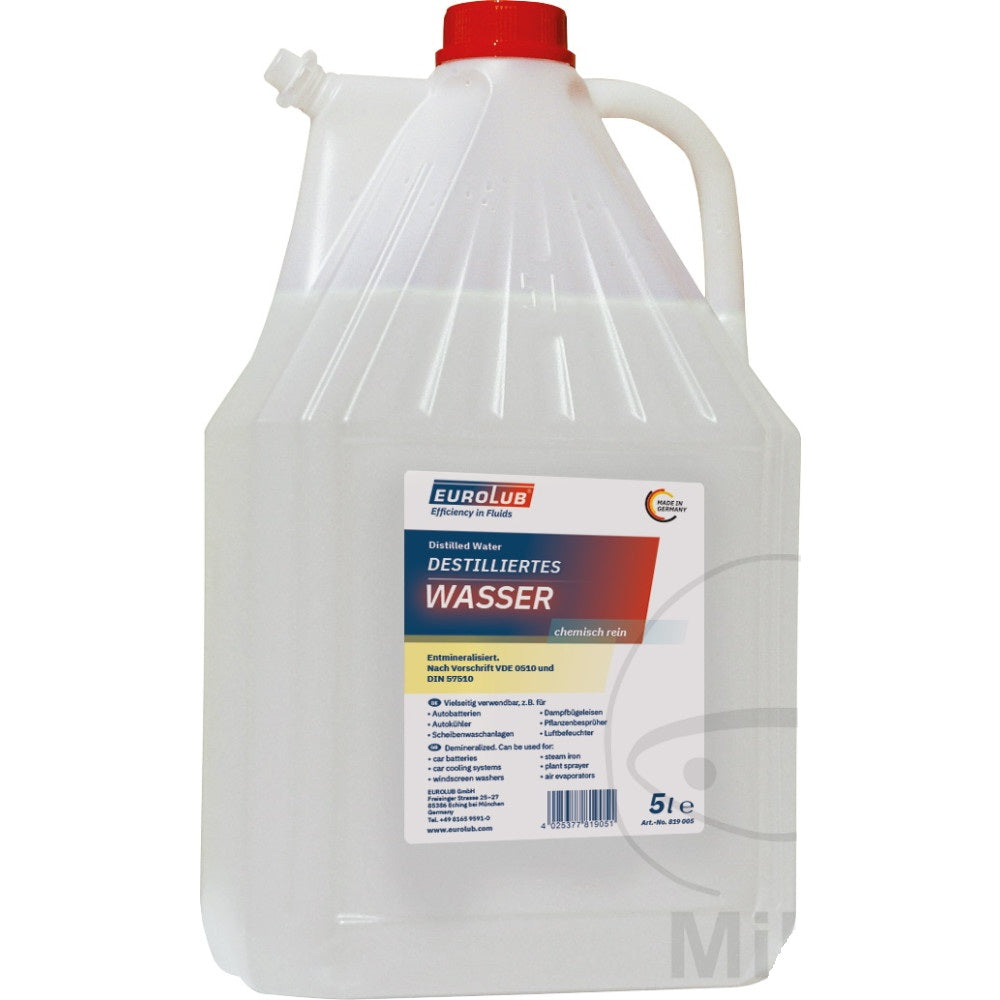 Eurolub Distilled Water - 5 Litres