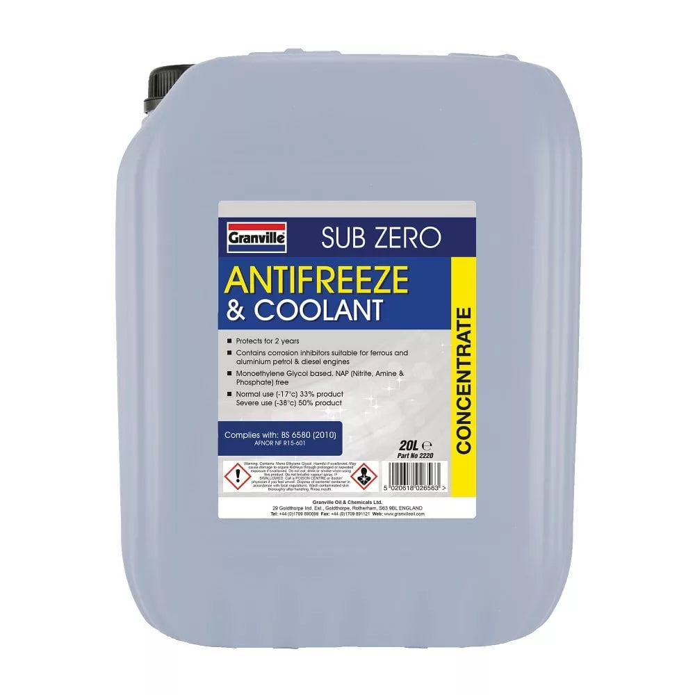 granville sub zero blue antifreeze concentrate 20 litres jpg