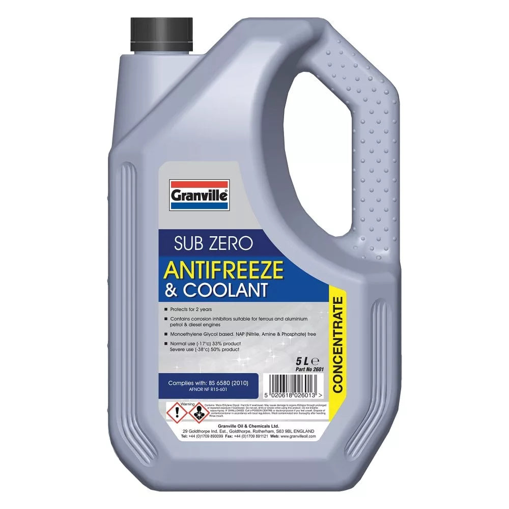 granville sub zero blue antifreeze concentrate 5 litres jpg
