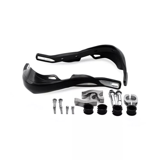 handguards wrap around black with alloy reinforcement bar full fitting kit 1