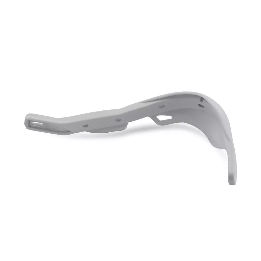 handguards wrap around white with alloy reinforcement bar full fitting kit 3