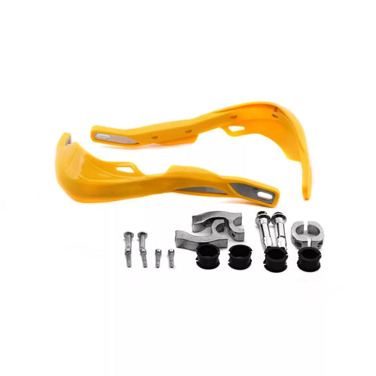 handguards wrap around yellow with alloy reinforcement bar full fitting kit 1