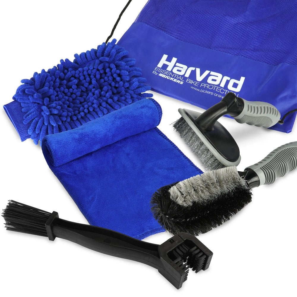 harvard 5 piece cleaning kit in a bag for chain wheel and bike 2
