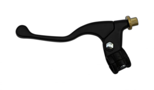 hendler lever assembly left hand black short no mirror boss