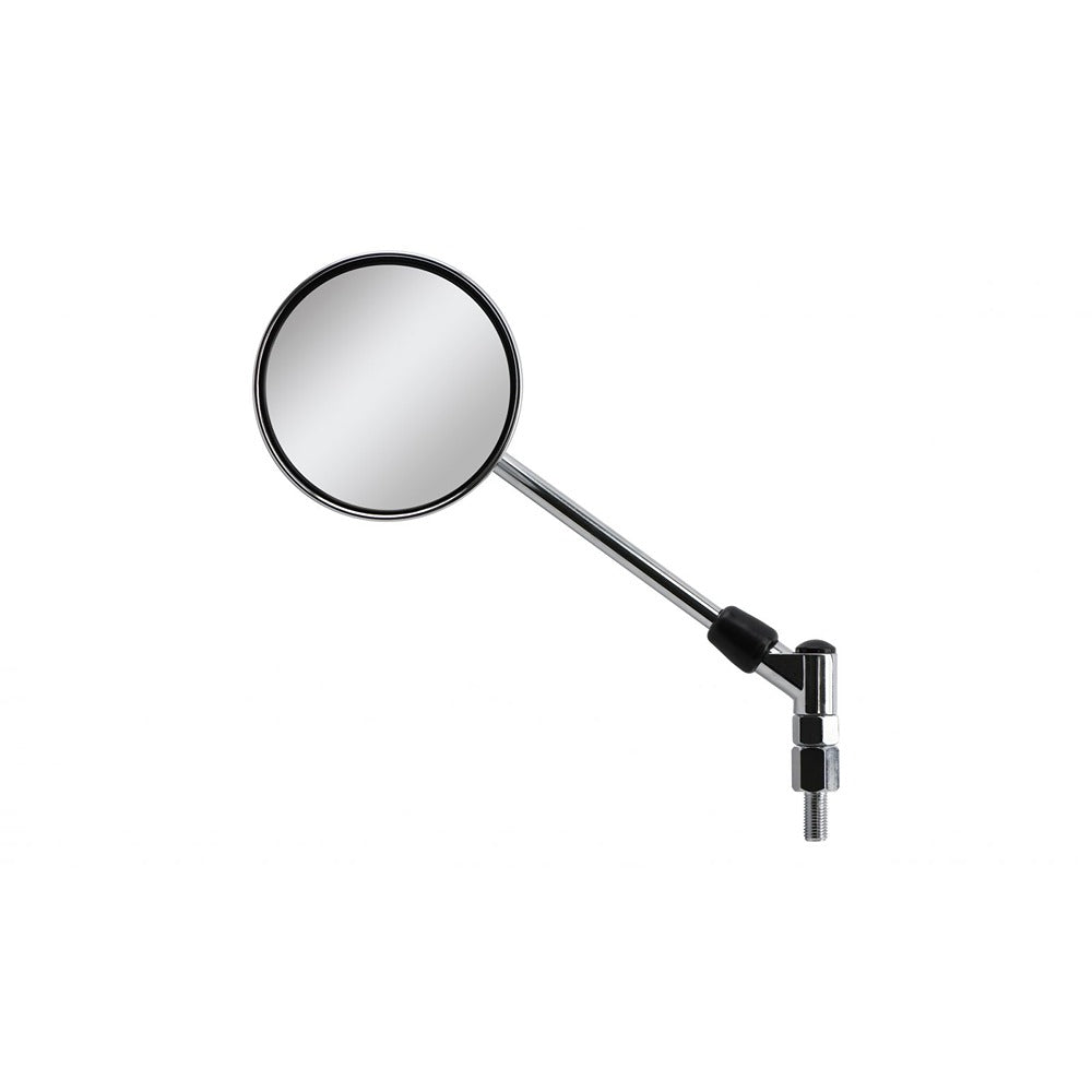 hendler mirror left 8mm or 10mm round chrome early suzuki type e marked