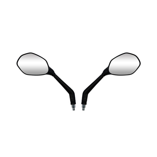 hendler mirrors left right 10mm black ovalish with black stem