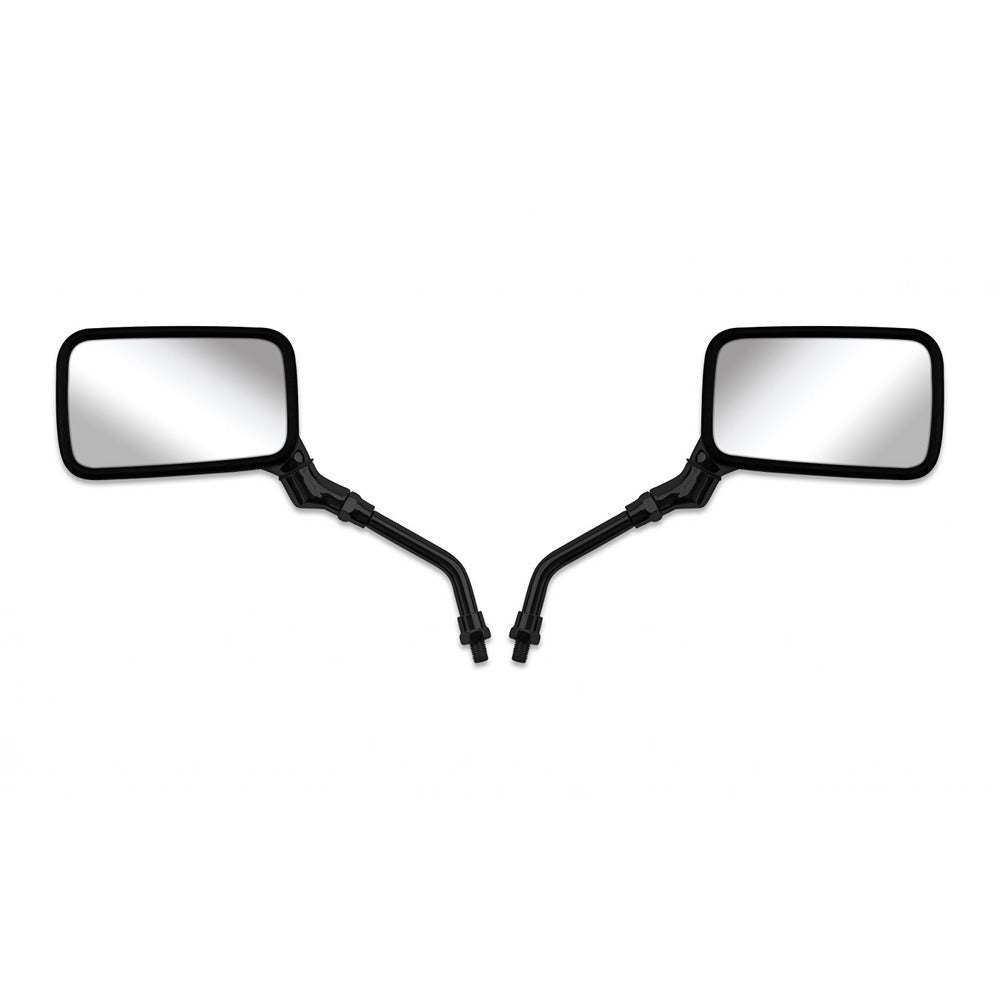 hendler mirrors left right 10mm black rectangle honda style