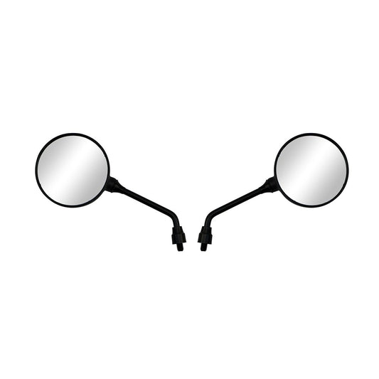 hendler mirrors left right 10mm black round large head with short stem