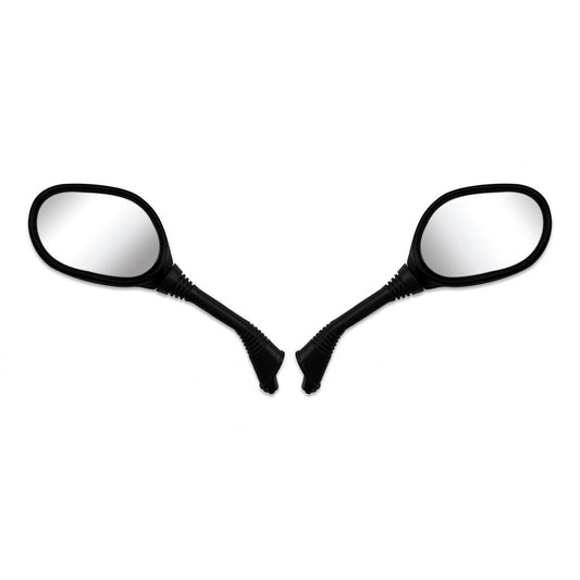 hendler mirrors left right 8mm black rectangle scooter benelli yamaha thread